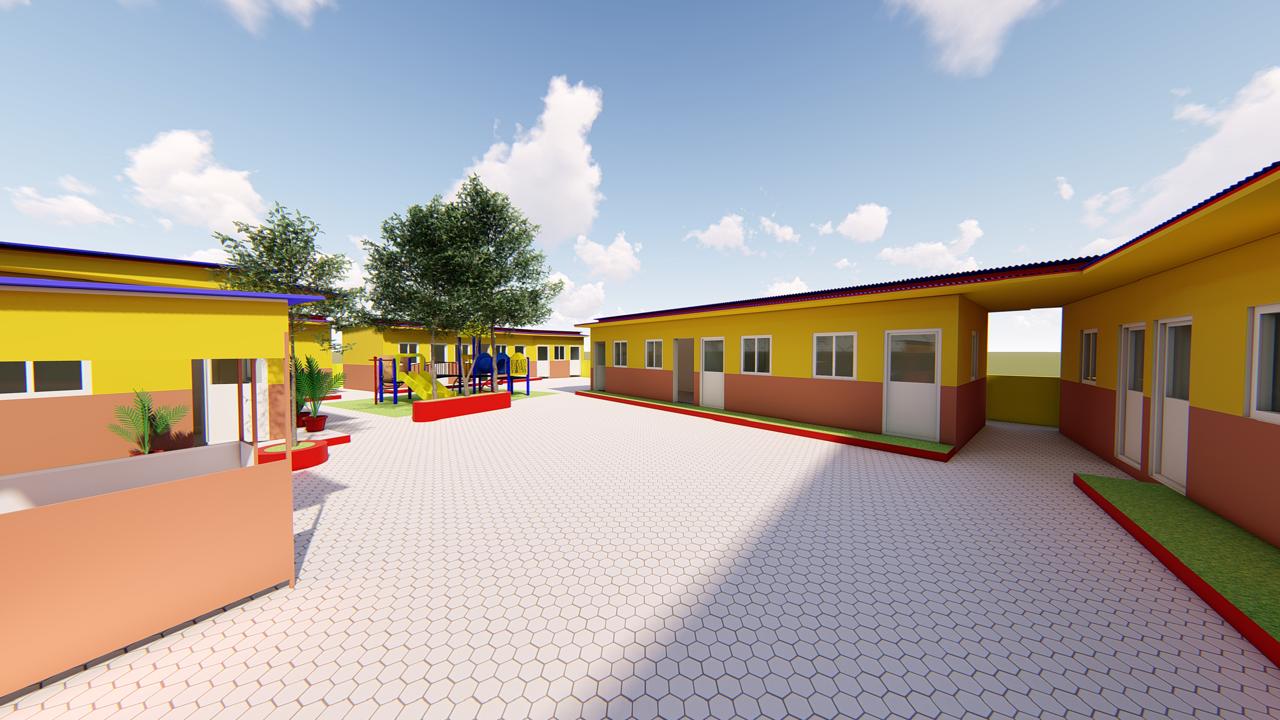 Children learning at school